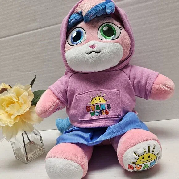 Build A Bear Alpha Lexa Cat Plush Ryan's World Clothing Pink